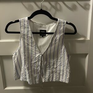 Zara Tie Front Crop Top